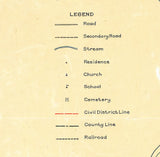 1928 Map of Humphreys County Tennessee