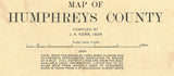 1928 Map of Humphreys County Tennessee