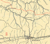 1928 Map of Humphreys County Tennessee