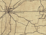 1930 Map of Haywood County Tennessee