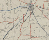 1935 Map of Tipton County Tennessee