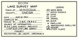 1941 Map of Booth Lake Oneida County Wisconsin