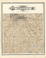 1907 Map of Whitewater Township Walworth County Wisconsin