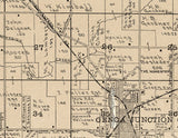 1907 Map of Bloomfield Township Walworth County Wisconsin