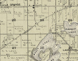 1907 Map of LaGrange Township Walworth County Wisconsin