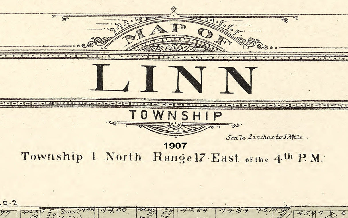 1907 Map of Linn Township Walworth County Wisconsin