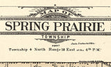 1907 Map of Spring Prairie Township Walworth County Wisconsin