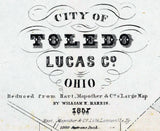 1857 Map of Toledo Ohio