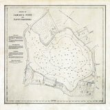 1876 Map of Jamaica Pond Boston Massachusetts