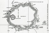 1959 Map of Crater Lake Oregon