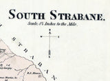 1876 Map of South Strabane Township Washington County Pa