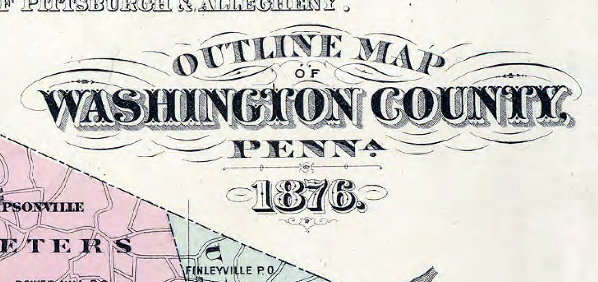 1876 Map of Washington County Pa