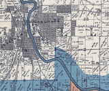 1906 Farm Line Map of Grant County Indiana