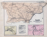 1886 Map of Cass Township Monongalia County West Virginia
