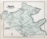 1886 Map of Grant Township Marion County West Virginia