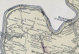 1886 Map of Winfield Township Marion County West Virginia