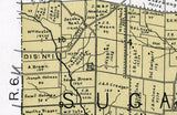1896 Map of Sugar Creek Township Greene County Ohio