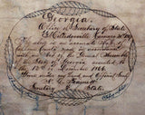 1867 Map of Calhoun County Georgia