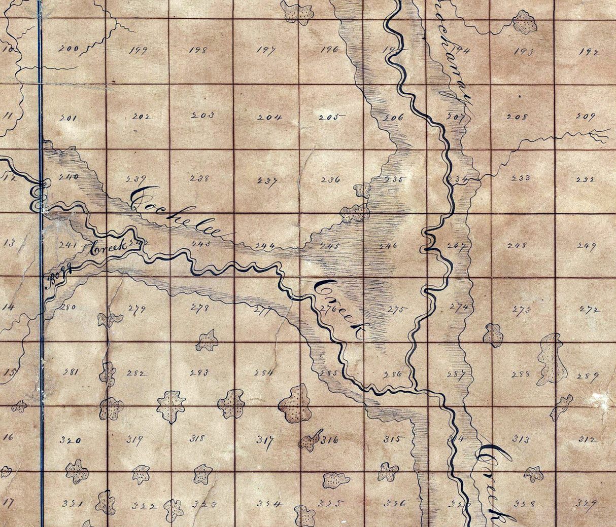 1867 Map of Calhoun County Georgia