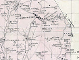 1876 Map of West Bethlehem Township Washington County Pa
