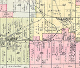 1881 Map of Villenova Chautauqua County New York