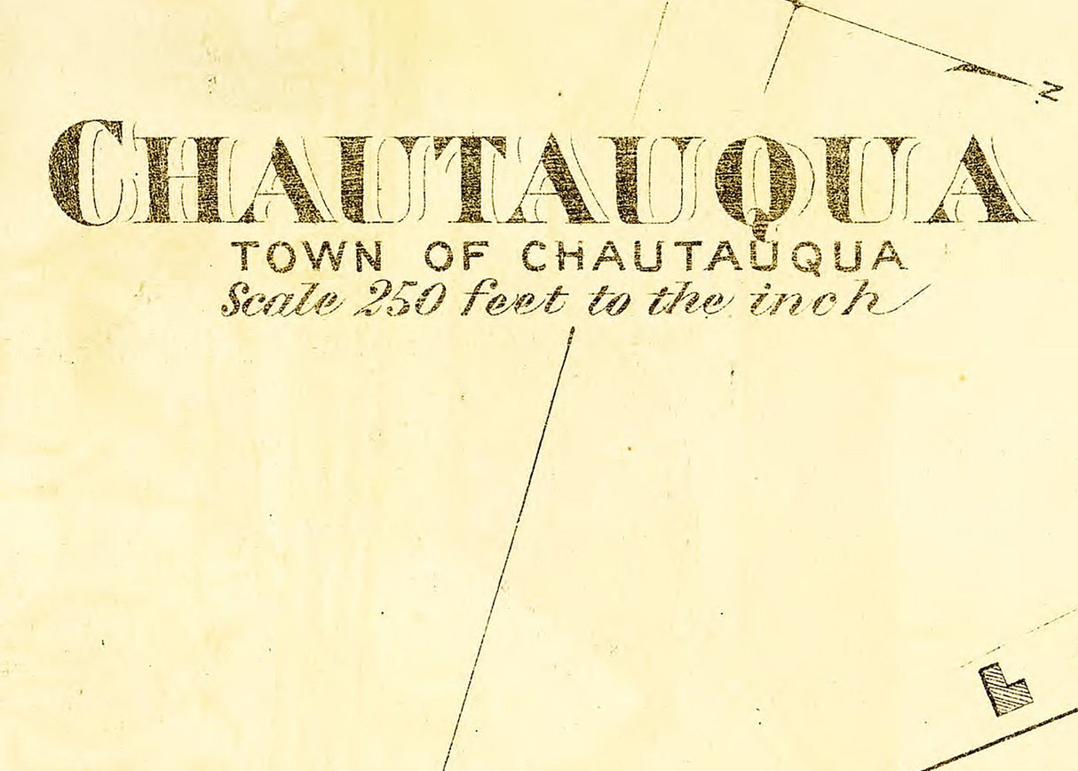 1881 Town Map of Chautauqua Chautauqua County New York