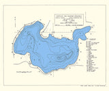 1940 Map of Fine Lake Barry County Michigan