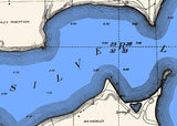 1916 Map of Silver Lake Dickinson County Iowa