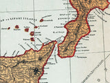 1860 Map of Italy and Switzerland