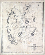 1832 Town Map of Shrewsbury Worcester County Massachusetts