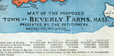 1888 Town Map of Beverly Farms Essex County Massachusetts