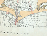 1900 Map of Waquoit Bay Falmouth Massachusetts