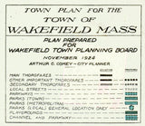 1924 Town Map of Wakefield Massachusetts