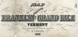 1857 Map of Franklin and Grand Isle County Vermont