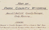 1924 Map of Park County Wyoming