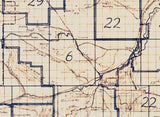 1924 Map of Park County Wyoming