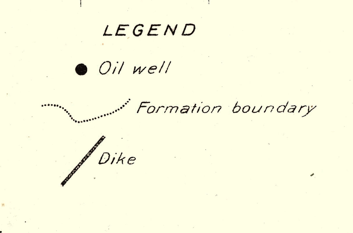 1912 Map of the San Juan Oil Field Utah and Town of Mexican Hat
