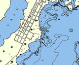 1933 Map of Muskegon Lake Muskegon County Michigan