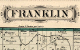 1876 Map of Franklin Township Milwaukee County Wisconsin