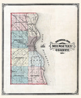 1876 Map of Milwaukee County Wisconsin
