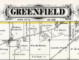 1876 Map of Greenfield Township Milwaukee County Wisconsin