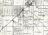 1876 Map of Greenfield Township Milwaukee County Wisconsin