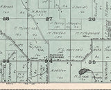 1908 Map of Brighton Township Kenosha County Wisconsin