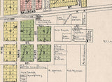 1908 Town Map of Union Grove Racine County Wisconsin