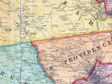 1851 Map of Providence County Rhode Island