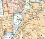 1852 Map of Bristol County Massachusetts