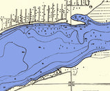 1970 Map of Lake Como Walworth County Wisconsin