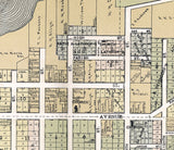 1907 Town Map of Delavan Walworth County Wisconsin