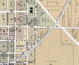 1907 Town Map of Elkhorn Walworth County Wisconsin