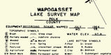 1964 Map of Wapogasset Lake Polk County Wisconsin